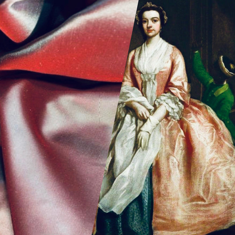 Princess Charmayanne 100% Silk Organza in Red with Duck Egg Blue Iridescence - Fancy Styles Fabric Pierre Frey Lee Jofa Brunschwig & Fils