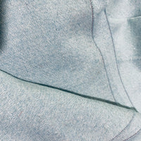 NEW Lady Burga Woven Wool Apparel Fabric Light Blue with Metallic Silver Specs - Fancy Styles Fabric Pierre Frey Lee Jofa Brunschwig & Fils
