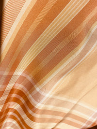 NEW Lady Pippy 100% Silk Taffeta Peach Plaid Fabric SB_6_34 - Fancy Styles Fabric Pierre Frey Lee Jofa Brunschwig & Fils