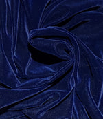 NEW Miss Yonnie Midnight Blue Silk Poly Velvet Fabric