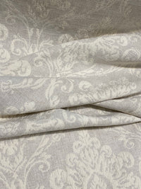 NEW! SALE! Duchess Sally 100% Linen Woven Medallion Fabric- Stone - Fancy Styles Fabric Pierre Frey Lee Jofa Brunschwig & Fils