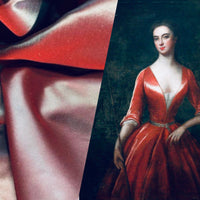 Princess Charmayanne 100% Silk Organza in Red with Duck Egg Blue Iridescence - Fancy Styles Fabric Pierre Frey Lee Jofa Brunschwig & Fils