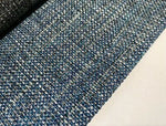 NEW Two-Tone Upholstery Tweed Texture Nubby Fabric -Blue & Dark Blue - Fancy Styles Fabric Pierre Frey Lee Jofa Brunschwig & Fils