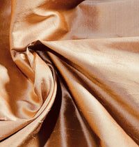 NEW Duchess Mable Designer 100% Silk Dupioni Fabric Solid Ultra Icy Pumpkin Orange - Fancy Styles Fabric Pierre Frey Lee Jofa Brunschwig & Fils