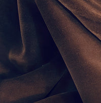 NEW! Prince Oliver - Designer 100% Cotton Made In Belgium Upholstery Velvet Fabric - Chocolate Brown - Fancy Styles Fabric Pierre Frey Lee Jofa Brunschwig & Fils