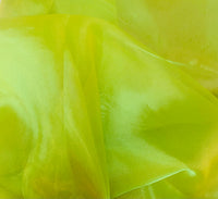 NEW Princess Ghost Silk Poly Organza Fabric Electric Yellow and Green Iridescence - Fancy Styles Fabric Pierre Frey Lee Jofa Brunschwig & Fils