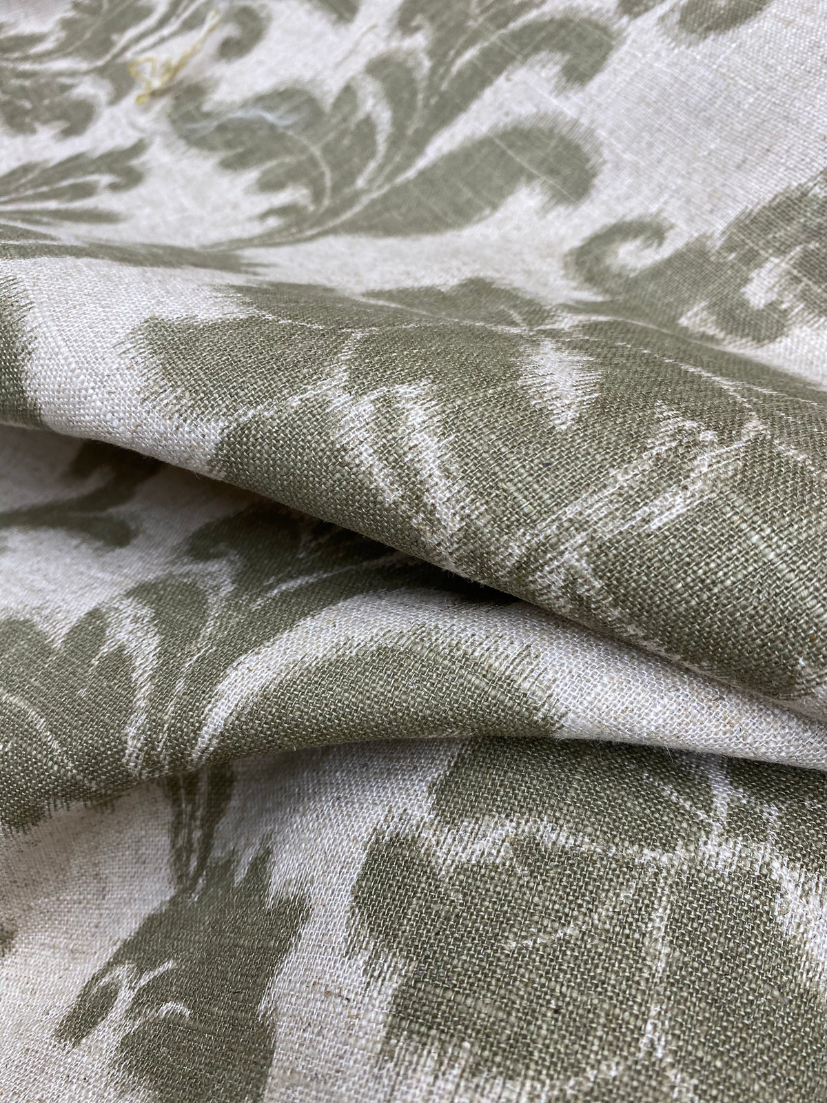 NEW Lady Lily Linen Inspired Upholstery Damask Brocade Drapery Gray Fabric - Fancy Styles Fabric Pierre Frey Lee Jofa Brunschwig & Fils