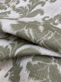 NEW Lady Lily Linen Inspired Upholstery Damask Brocade Drapery Gray Fabric - Fancy Styles Fabric Pierre Frey Lee Jofa Brunschwig & Fils