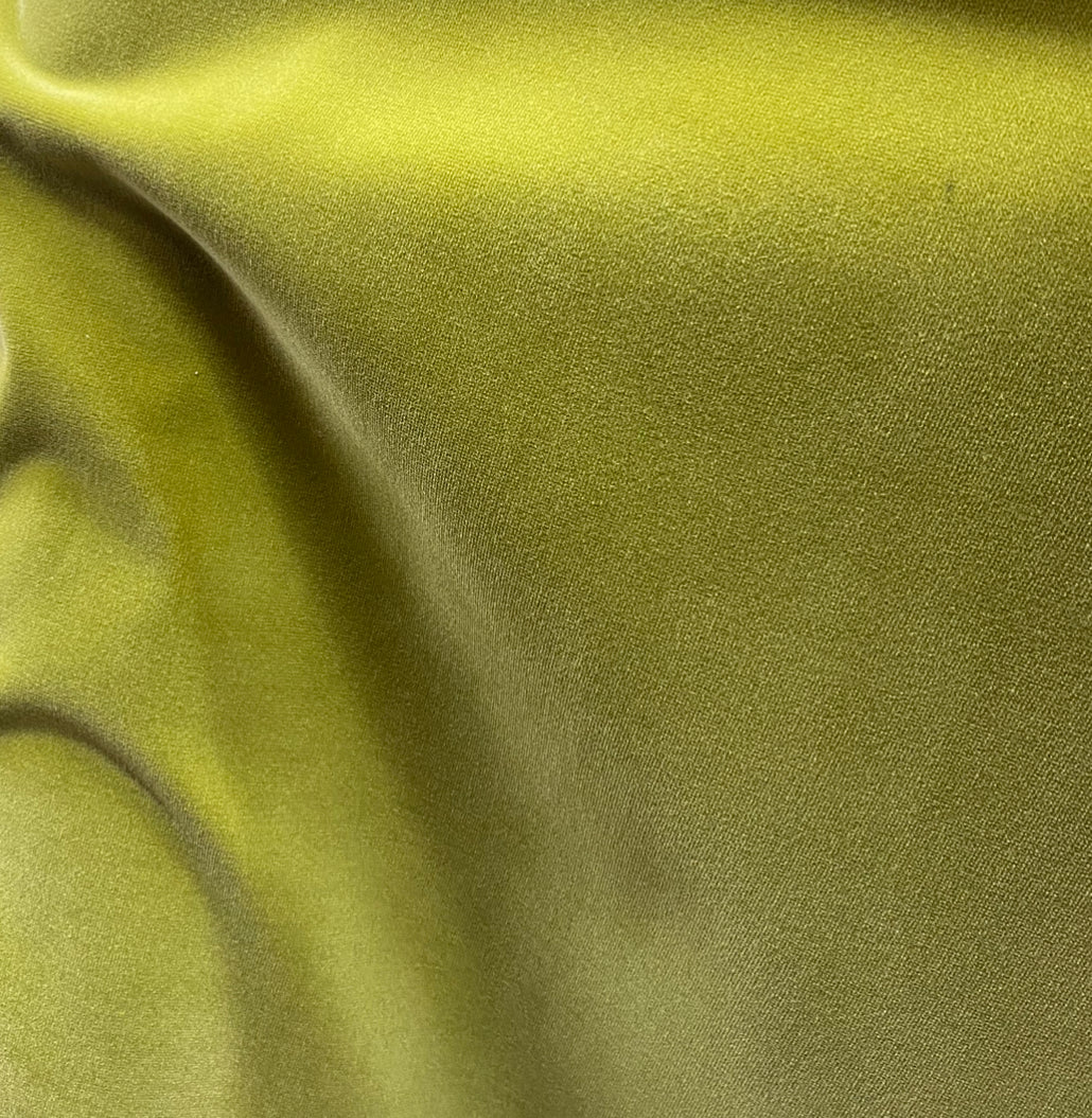 NEW! Prince Oliver - Designer 100% Cotton Made In Belgium Upholstery Velvet Fabric - Icy Kiwi - Fancy Styles Fabric Pierre Frey Lee Jofa Brunschwig & Fils