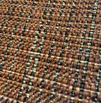 NEW Two-Tone Upholstery Tweed Texture Nubby Fabric -Burnt Orange - Fancy Styles Fabric Pierre Frey Lee Jofa Brunschwig & Fils