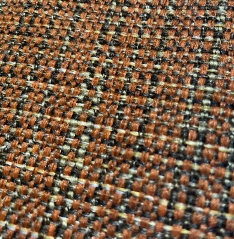 NEW Two-Tone Upholstery Tweed Texture Nubby Fabric -Burnt Orange - Fancy Styles Fabric Pierre Frey Lee Jofa Brunschwig & Fils