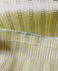 NEW! Lady Rebecca 100% Silk Taffeta Ribbon Stripe Fabric - Mint Green - Fancy Styles Fabric Pierre Frey Lee Jofa Brunschwig & Fils
