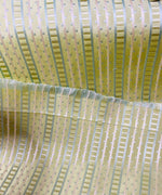 NEW! Lady Rebecca 100% Silk Taffeta Ribbon Stripe Fabric - Mint Green