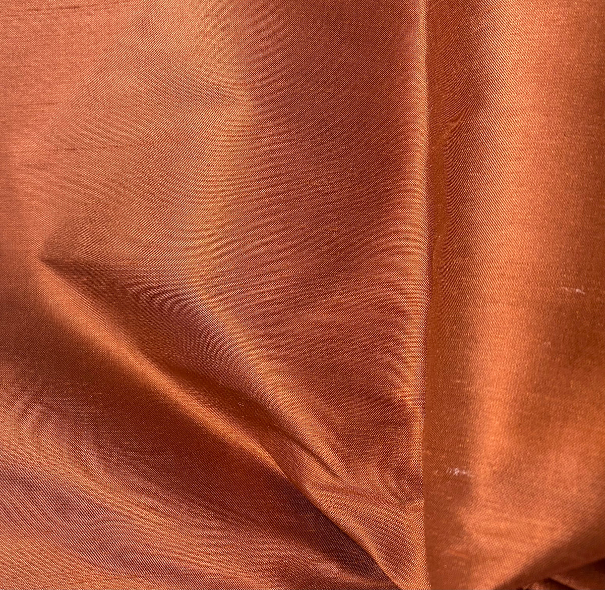 NEW Duchess Mable Designer 100% Silk Dupioni Fabric - Solid Copper - Fancy Styles Fabric Pierre Frey Lee Jofa Brunschwig & Fils