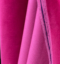 NEW! Prince Oliver - Designer 100% Cotton Made In Belgium Upholstery Velvet Fabric - Fuchsia - Fancy Styles Fabric Pierre Frey Lee Jofa Brunschwig & Fils