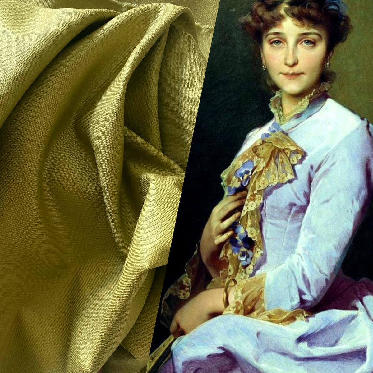 NEW Queen Ester 100% Cotton Sateen Fabric- Green Kiwi - Fancy Styles Fabric Pierre Frey Lee Jofa Brunschwig & Fils