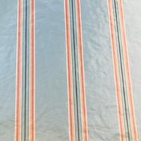 NEW Princess Josephine Designer 100% Silk Taffeta Stripes Fabric - Blue 55” Wide - Fancy Styles Fabric Pierre Frey Lee Jofa Brunschwig & Fils