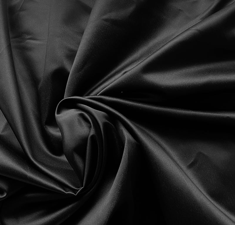 NEW Queen Ester 100% Cotton Sateen Fabric in Black