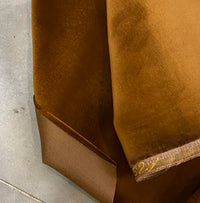 NEW! Prince Burgess - Designer Soft Heavyweight Upholstery Cotton Velvet Fabric - Caramel - Fancy Styles Fabric Pierre Frey Lee Jofa Brunschwig & Fils
