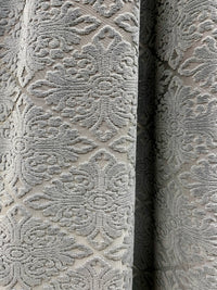 NEW! DEAL! Duchess Dorrington Damask Upholstery Chenille Velvet Fabric In Gray - Fancy Styles Fabric Pierre Frey Lee Jofa Brunschwig & Fils