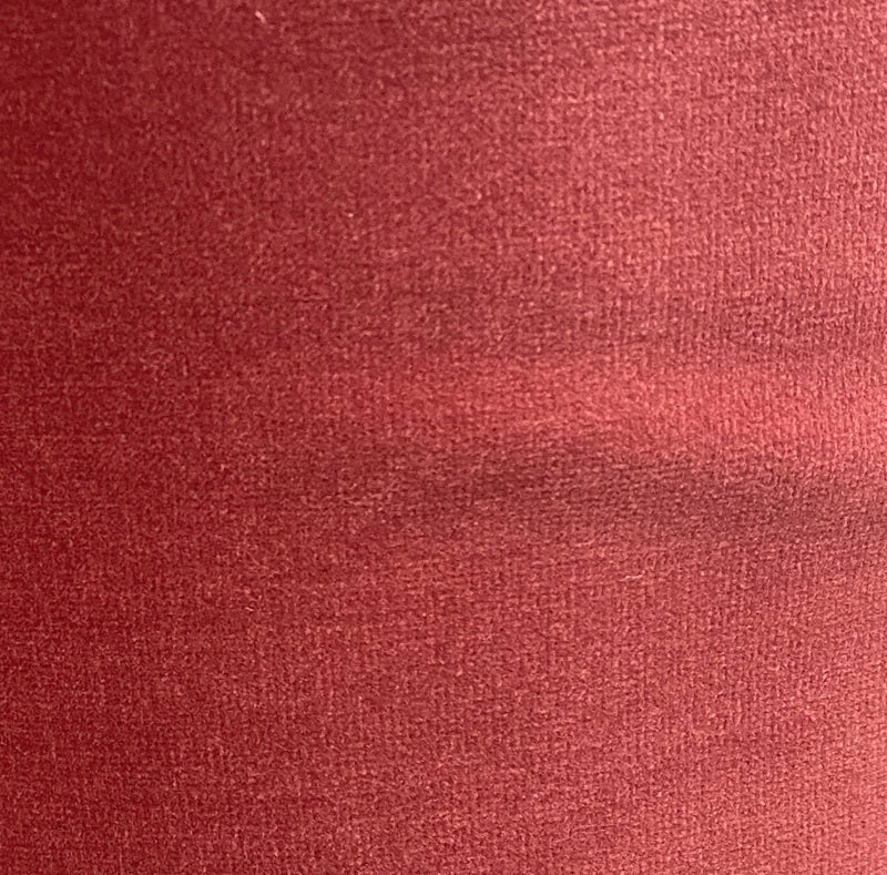 NEW! Prince Oliver - Designer 100% Cotton Made In Belgium Upholstery Velvet Fabric - Muted Red - Fancy Styles Fabric Pierre Frey Lee Jofa Brunschwig & Fils