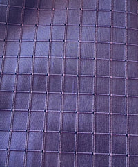 NEW Duchess Jenna 100% Silk Taffeta Fabric- Grape Purple with Embroidered Squares- SB_6_4 - Fancy Styles Fabric Pierre Frey Lee Jofa Brunschwig & Fils