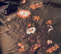 NEW! Duchess Aurora Brown Iridescence Faux Silk Embroidered Fabric - Fancy Styles Fabric Pierre Frey Lee Jofa Brunschwig & Fils