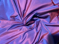 NEW! Duchess Damaris Purple & Salmon Iridescence Faux & Vegan Silk Fabric - Fancy Styles Fabric Pierre Frey Lee Jofa Brunschwig & Fils