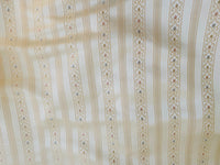 NEW Princess Avery Novelty Ritz Neoclassical Brocade Striped Satin Fabric - Louis Cream White - Fancy Styles Fabric Pierre Frey Lee Jofa Brunschwig & Fils