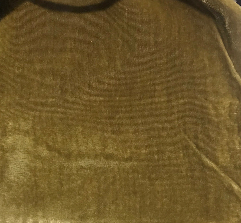 NEW Designer Silk Rayon Velvet Fabric - Dusty Mustard- By The Yard - Fancy Styles Fabric Pierre Frey Lee Jofa Brunschwig & Fils