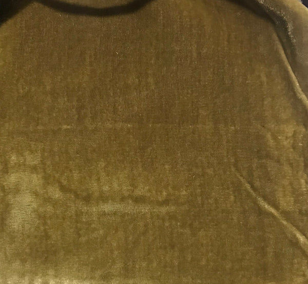 NEW Designer Silk Rayon Velvet Fabric - Dusty Mustard- By The Yard - Fancy Styles Fabric Pierre Frey Lee Jofa Brunschwig & Fils