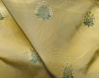 NEW Lady York Novelty Medallion Embroidered 100% Silk Fabric in French Yellow - Fancy Styles Fabric Pierre Frey Lee Jofa Brunschwig & Fils