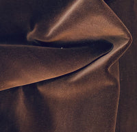 NEW! Prince Oliver - Designer 100% Cotton Made In Belgium Upholstery Velvet Fabric - Chocolate Brown - Fancy Styles Fabric Pierre Frey Lee Jofa Brunschwig & Fils