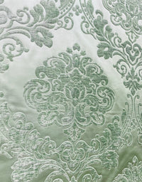 NEW King Julius Designer Brocade Satin Burnout Chenille Velvet Fabric - Mint - Fancy Styles Fabric Pierre Frey Lee Jofa Brunschwig & Fils