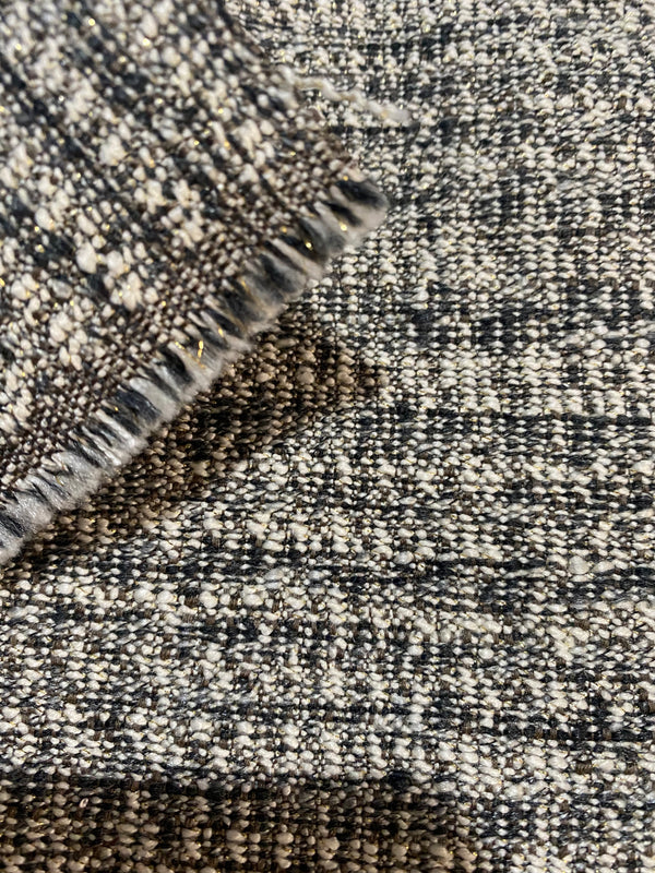 NEW Lady Day Designer Upholstery Boucle Tweed Fabric in Brown, Black, Gold  Melange - Fancy Styles Fabric Pierre Frey Lee Jofa Brunschwig & Fils