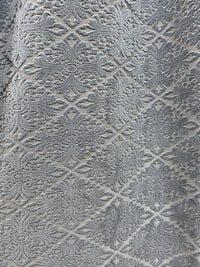 NEW! DEAL! Duchess Dorrington Damask Upholstery Chenille Velvet Fabric In Gray - Fancy Styles Fabric Pierre Frey Lee Jofa Brunschwig & Fils