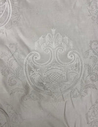 NEW Countess Robin 100% Silk Jacquard Neoclassical Light Gray Damask - Fancy Styles Fabric Pierre Frey Lee Jofa Brunschwig & Fils