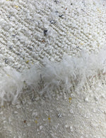 NEW Lady Jane Designer Upholstery Boucle Fabric in White Melange - Fancy Styles Fabric Pierre Frey Lee Jofa Brunschwig & Fils