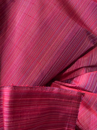 NEW! Lady Bridgette Designer 100% Silk Dupioni Fabric- Raspberry Red Pink Stripes - Fancy Styles Fabric Pierre Frey Lee Jofa Brunschwig & Fils