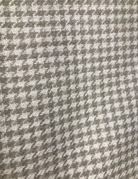 NEW Designer Upholstery Houndstooth Pattern Fabric - Cream & Beige - Fancy Styles Fabric Pierre Frey Lee Jofa Brunschwig & Fils