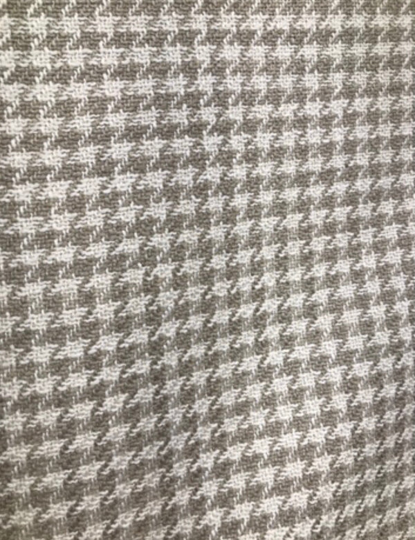 NEW Designer Upholstery Houndstooth Pattern Fabric - Cream & Beige - Fancy Styles Fabric Pierre Frey Lee Jofa Brunschwig & Fils