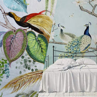 NEW Duchess Florita Novelty 100% Cotton Bird & Floral Decorating Fabric - Fancy Styles Fabric Pierre Frey Lee Jofa Brunschwig & Fils