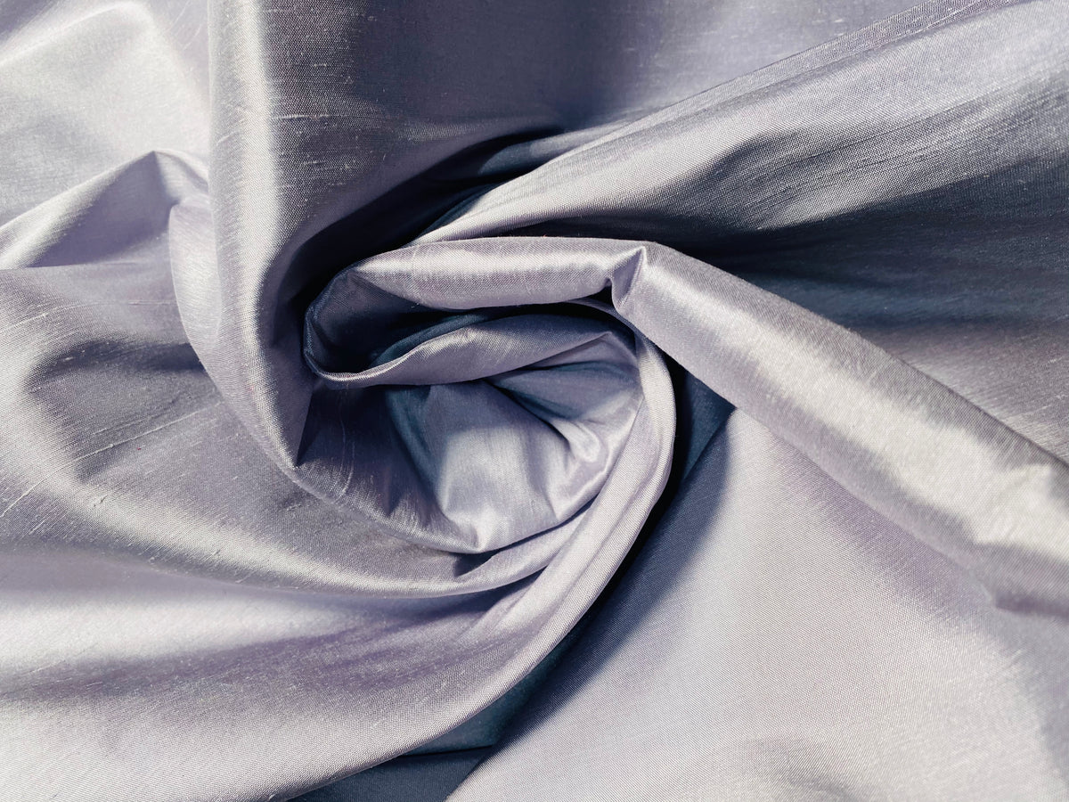 NEW Duchess Mable 100% Silk Dupioni Solid Icy Lilac Purple - Fancy Styles Fabric Pierre Frey Lee Jofa Brunschwig & Fils