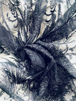 NEW Lady Keala French Novelty Lace Mesh Fabric- Black