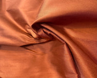 NEW Duchess Mable Designer 100% Silk Dupioni Fabric - Solid Copper - Fancy Styles Fabric Pierre Frey Lee Jofa Brunschwig & Fils