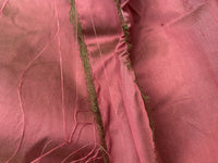 NEW Duchess Mable 100% Silk Dupioni - Solid Dusty Rose with Green Iridescence Fabric - Fancy Styles Fabric Pierre Frey Lee Jofa Brunschwig & Fils