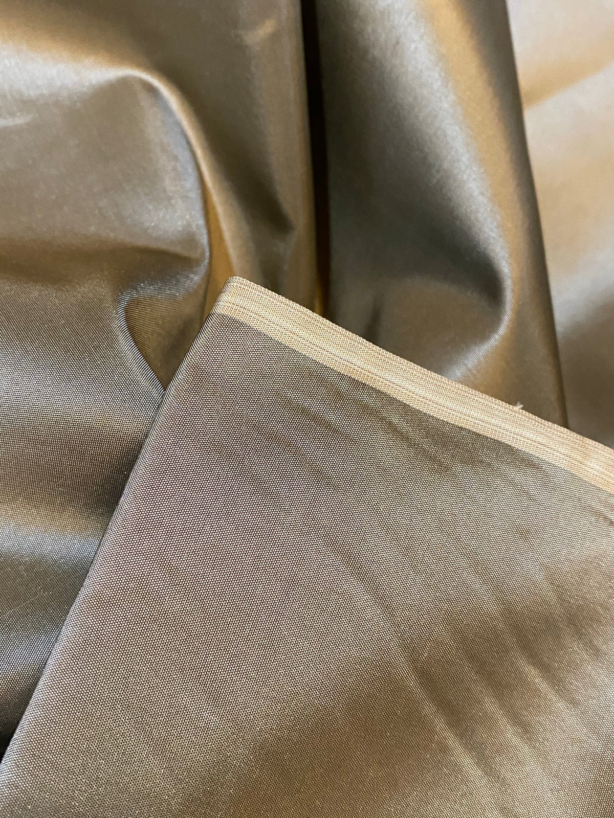 NEW Lady Lisa Designer 100% Silk Taffeta Fabric Solid Old Gold - Fancy Styles Fabric Pierre Frey Lee Jofa Brunschwig & Fils