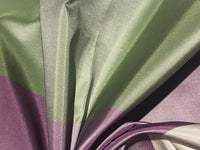 NEW Lady Chinta 100% Silk Taffeta Purple, Green and White Stripe Fabric SB_8_33 - Fancy Styles Fabric Pierre Frey Lee Jofa Brunschwig & Fils