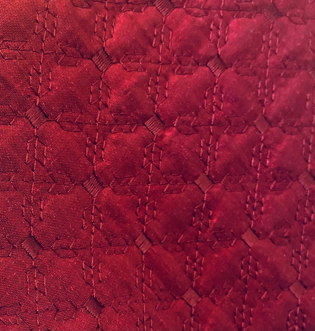 NEW Princess Amy 100% Silk Designer Wine Red Quilted Fabric- SB_4_12 - Fancy Styles Fabric Pierre Frey Lee Jofa Brunschwig & Fils
