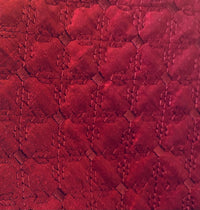 NEW Princess Amy 100% Silk Designer Wine Red Quilted Fabric- SB_4_12 - Fancy Styles Fabric Pierre Frey Lee Jofa Brunschwig & Fils